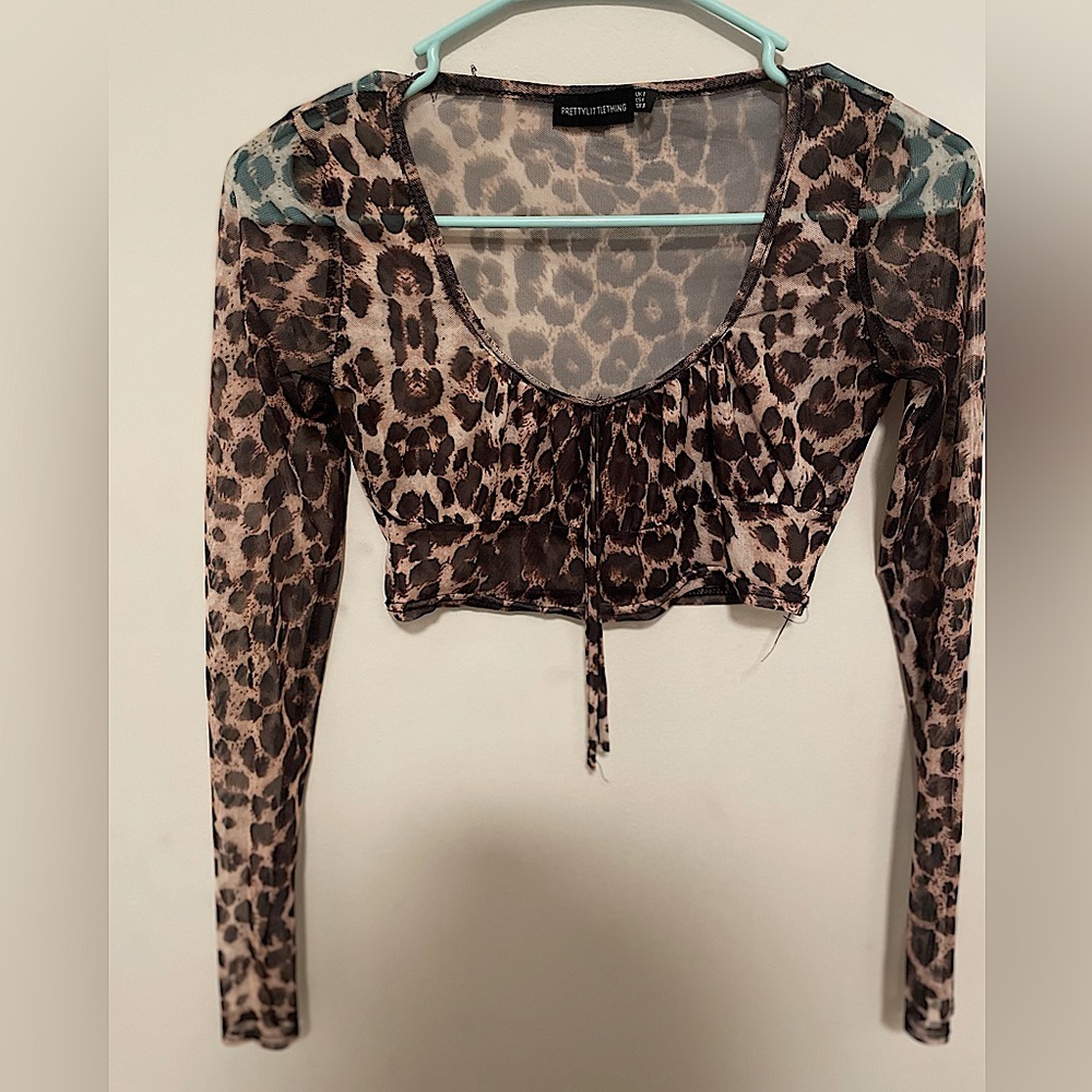 PrettylittleThing mesh crop
